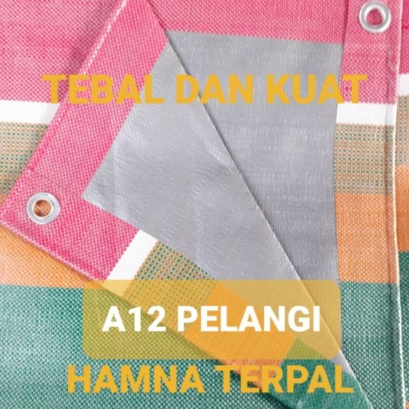 Terpal Tenda Sakura Pelangi 4x6 Meter A12 Terpal Serbaguna