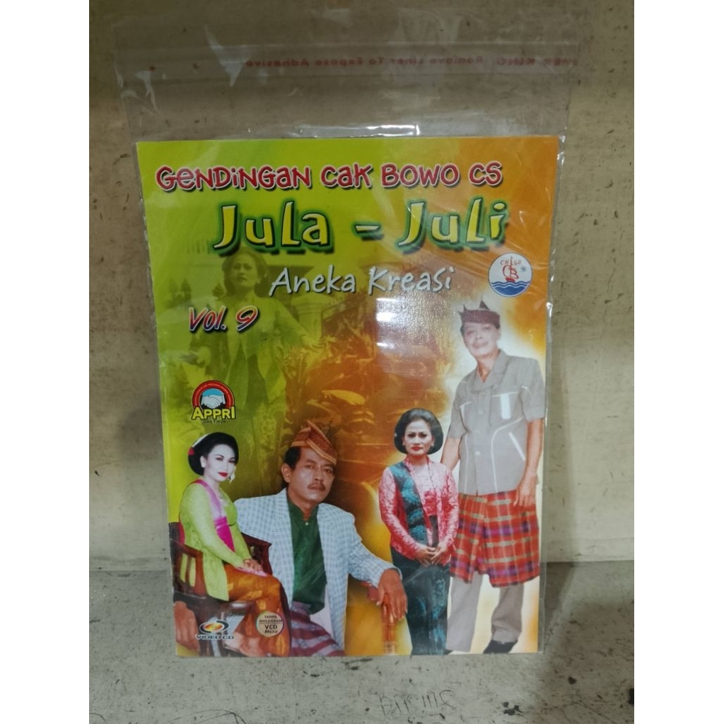 VCD original album Jula Juli Cak Bowo CS vol 9