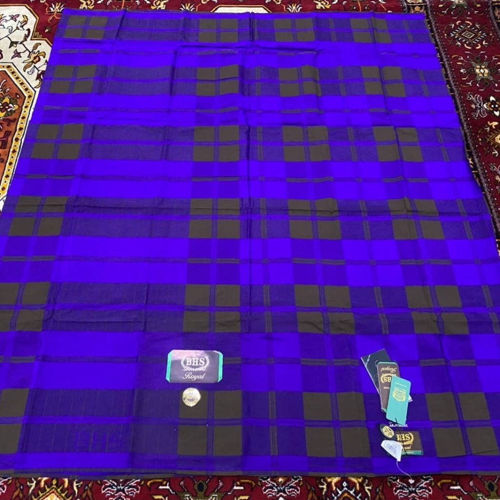 Sarung BHS Royal KDT Gold Lawas Olive Muda Kotak Besar Spunsilk Mercerized ATBM Limited (Bisa COD)