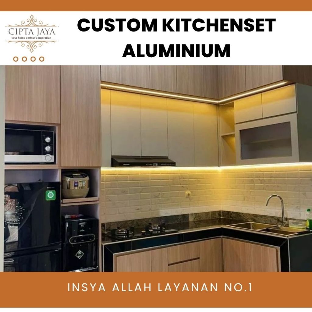 Cipta Jaya - Kitchen Set Alumunium Kitchen Set Anti Rayap Kitchen Set Minimalis