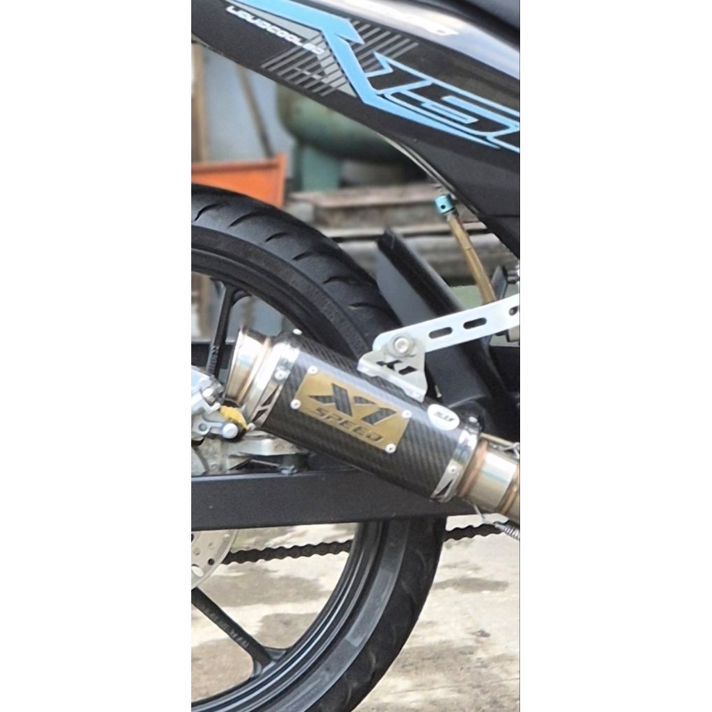 silincer x1 speed carbon tipe saringan full 19cm