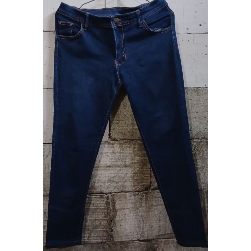 Celana wanita jeans premium GUESS navy preloved second like new petite anak