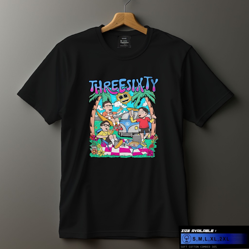 KAOS THREESIXTY | BAJU THREESIXTY PRIA & WANITA KEKINIAN TERBARU