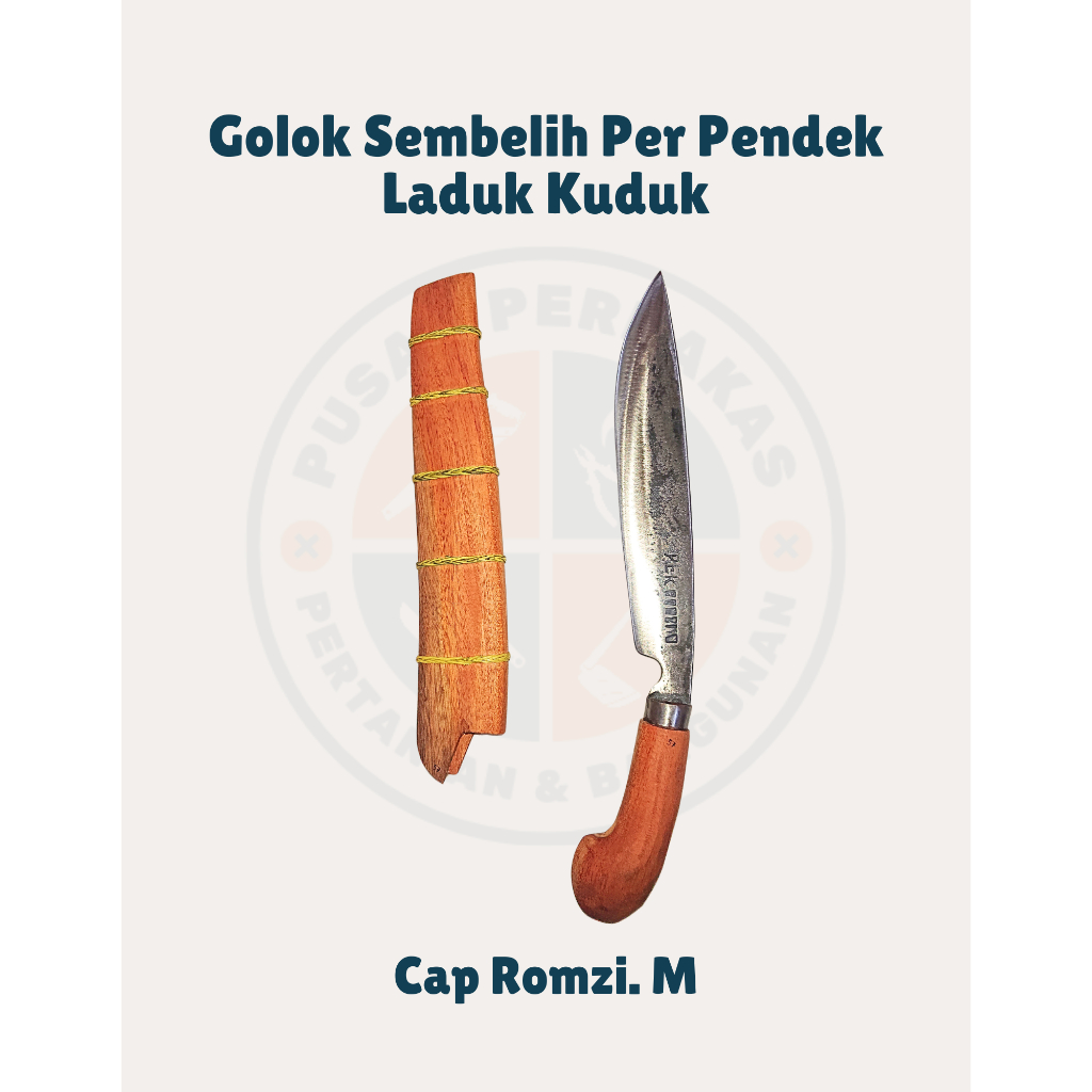 Pisau Sembelih Per Laduk Kuduk Pendek Cap Romzi. M