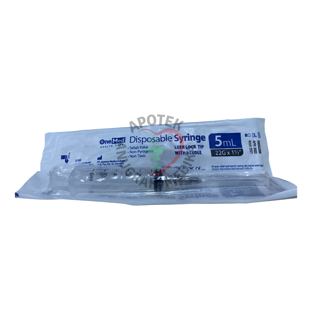 Disposable Syringe 5ml Spuit 5cc Spoit 5cc Jarum Suntik 5cc
