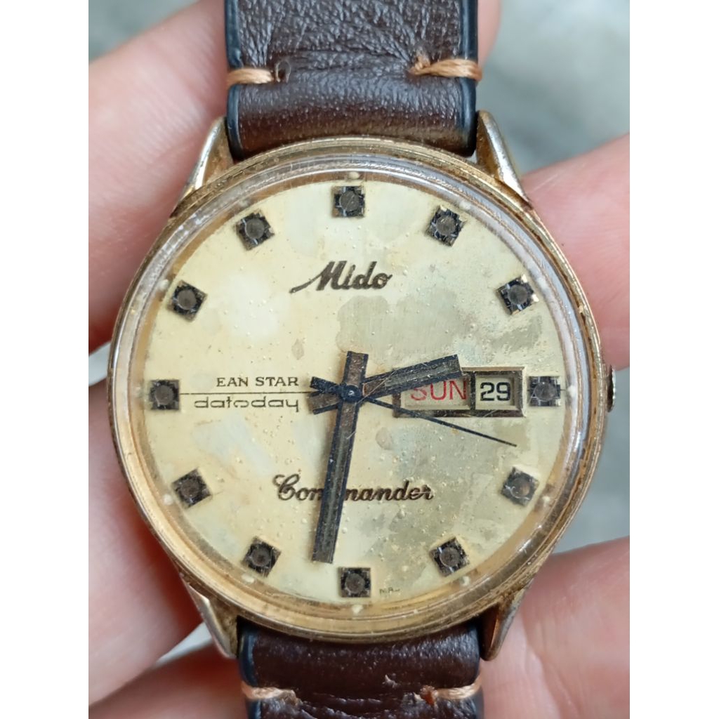 jam tangan mido ocean star datoday commander second bekas original