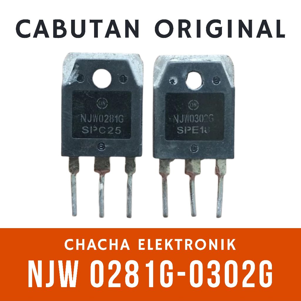 TRANSISTOR NJW 0281 0302 CABUTAN ORIGINAL