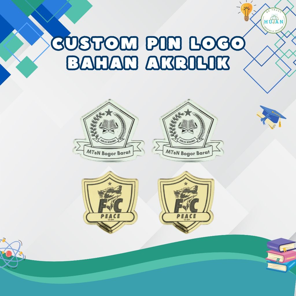 CUSTOM PIN LOGO/ PIN BROSS BAHAN AKRILIK