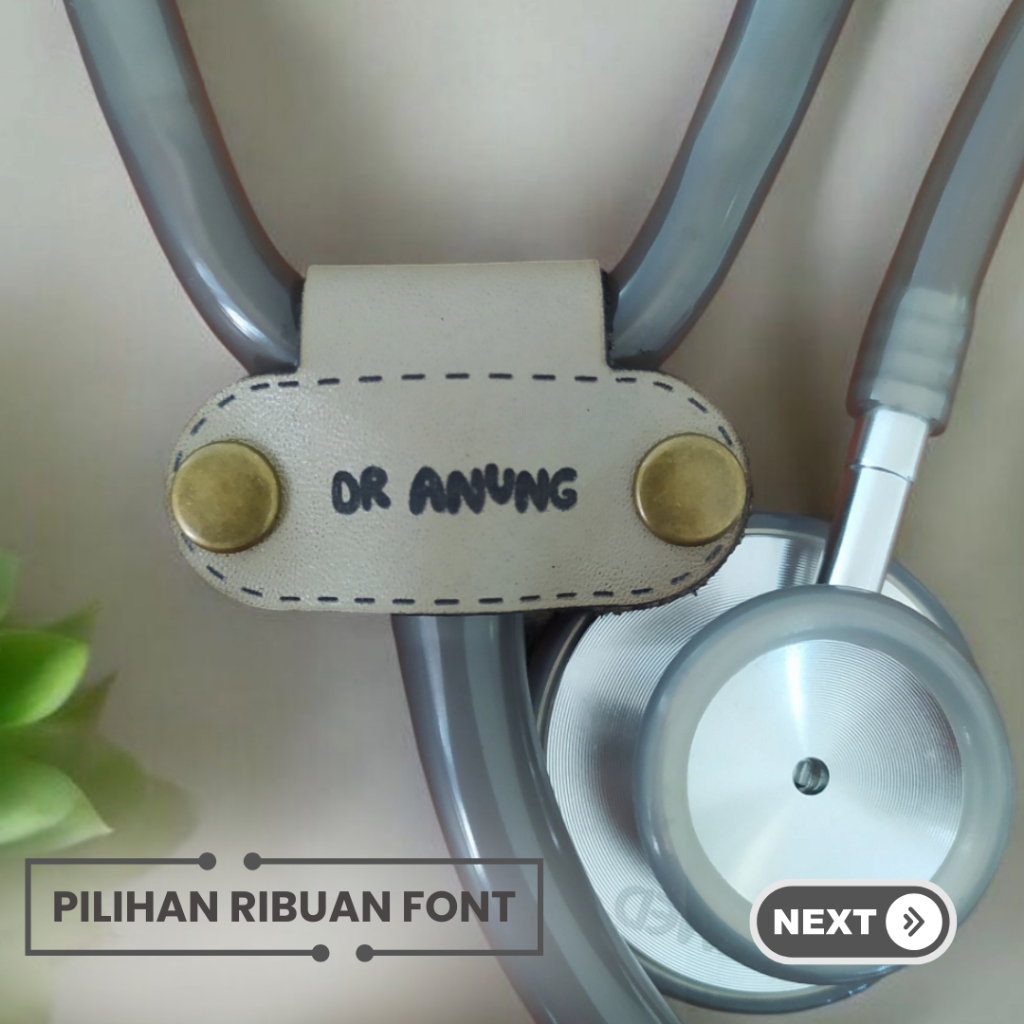 Tag Stetoskop Nametag Penanda Stetoskop Custom / Stetoskop Stetotag Stetostag Nametag Dokter Muda