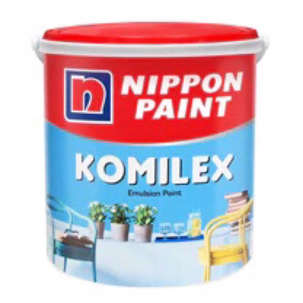 NIPPON KOMILEX, CAT TEMBOK INTERIOR KOMILEX By NIPPON PAINT 4,5 Kg (GALON )