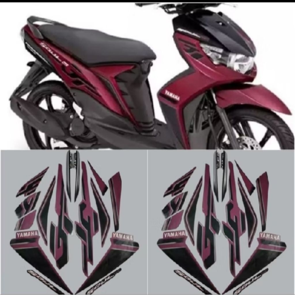 STRIPING STANDAR MIO SOUL GT 2012 2013 WARNA UNGU