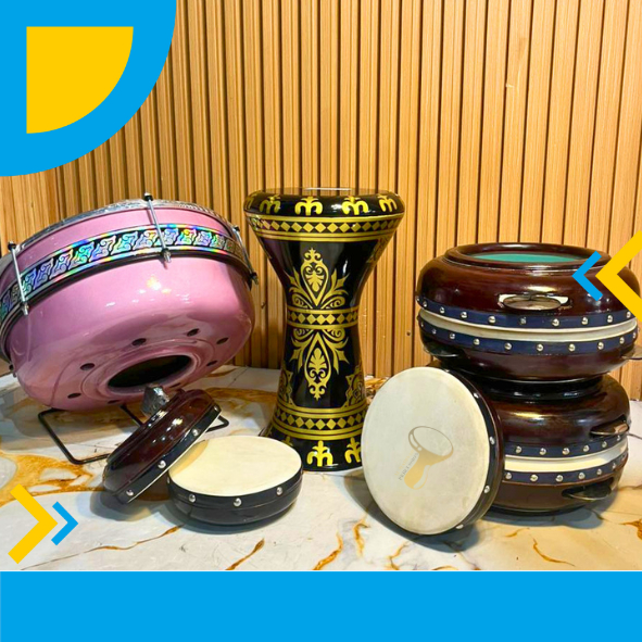 Set Alat Hadroh Premium Jepara  Rebana Hadroh Terbangan Darbuka Bass Hadroh Marawis Sholawat