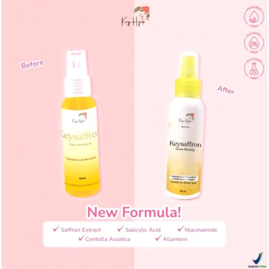 [Jual] Keysaffron facemist glow beauty 100ml