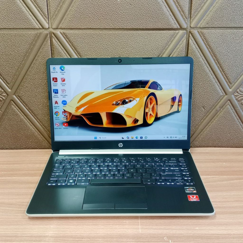 LAPTOP SECOND JAMINAN GARANSI TOKO HP 14S DK0127AU AMD RYZEN 3 3200U AMD RADEON VEGA 3 GRAPHICS RAM 