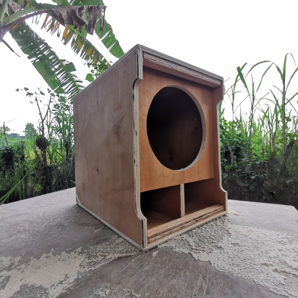 Box Miniscoop 8 Inch Single Subwoofer, Tebal 12mm