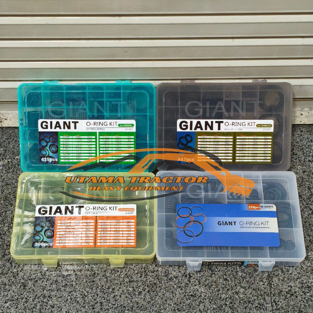 Oring Kit Box Giant Oring Seal Alat Berat Oring Seal Excavator Komatsu Kobelco Caterpillar Hitachi H