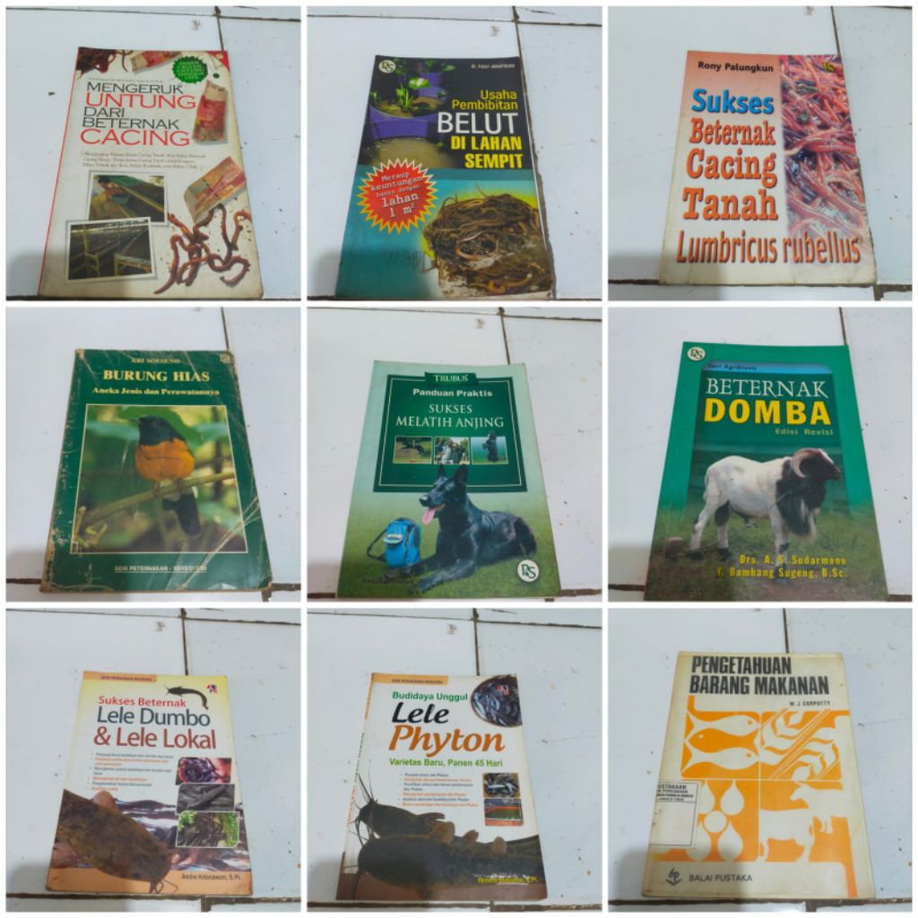 Pengetahuan barang makanan / Mengenal buah unggul Indonesia / Burung hias / Beternak domba / Usaha p