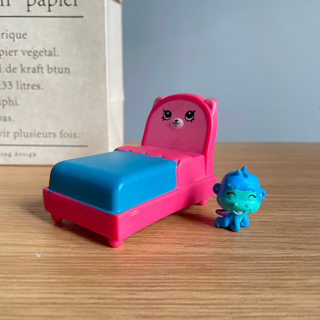 Set Figure Perabot Shopkins Moose Hatchimals SML Perintilan Mainan Anak Diorama Rumah Doll Perempuan