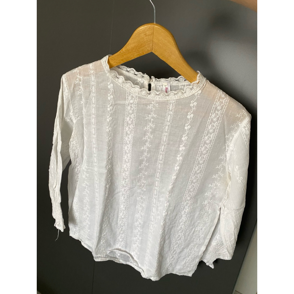 Blouse Putih Wanita Bordir Embriodery