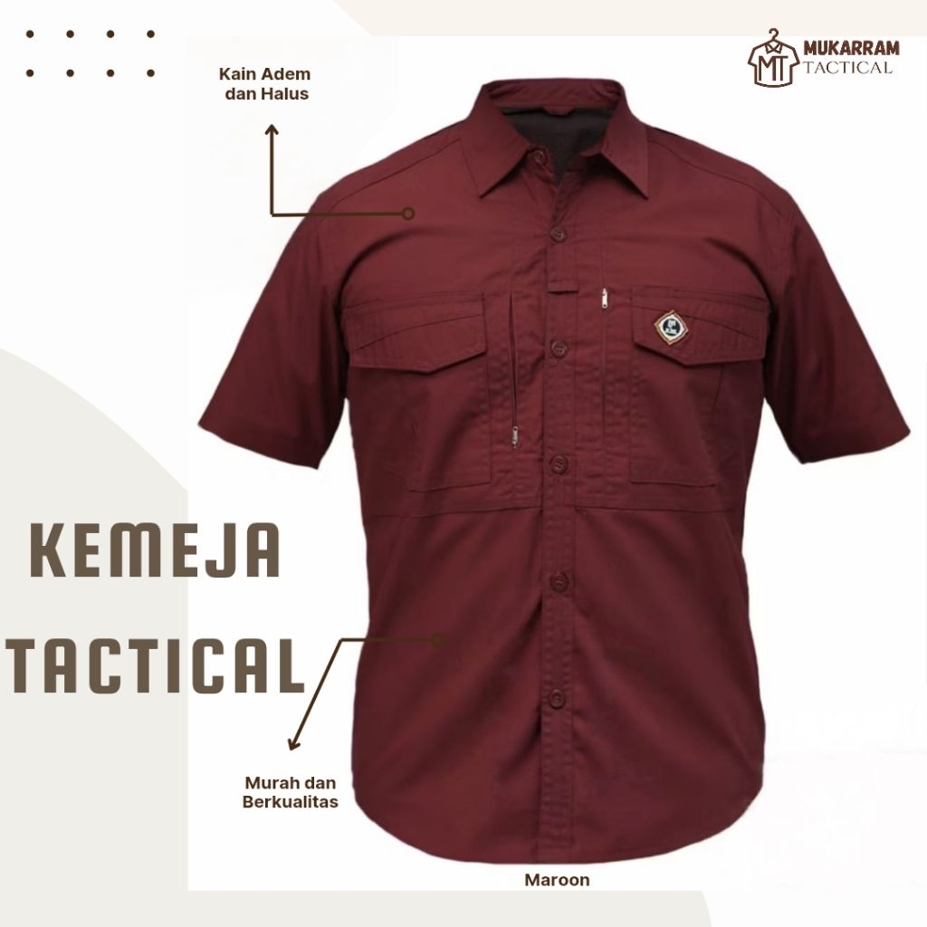 Kemeja tactical m-tac lengan pendek