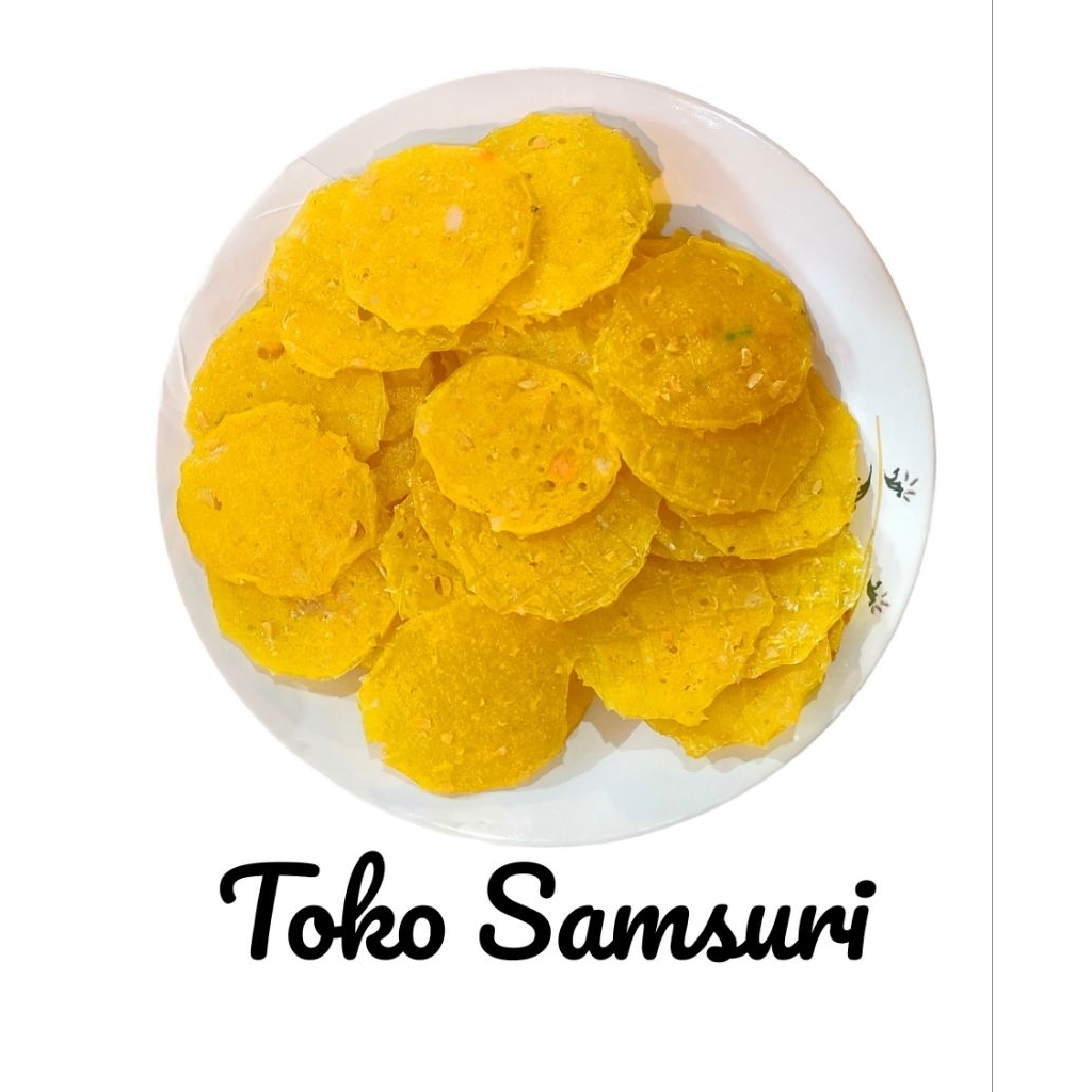 TIGA BERLIAN • Kerupuk Tempe Kuning • Krupuk Tempe