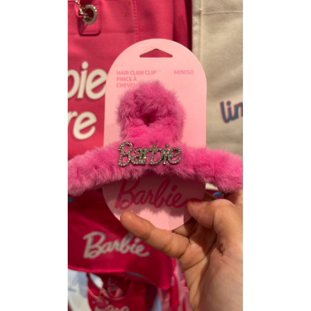 Miniso Jepitan Rambut Barbie Pink