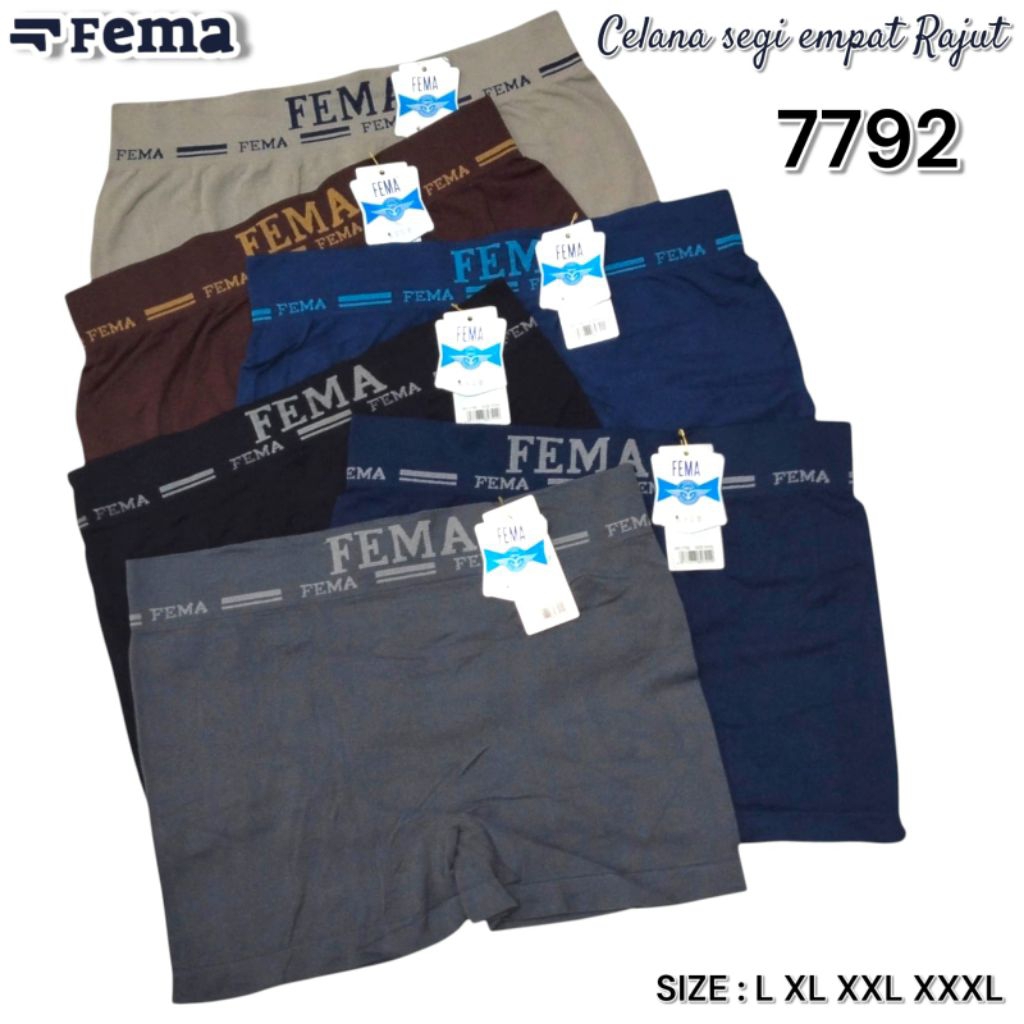 3Pcs Boxer CD PRIA DEWASA CELANA DALAM PRIA JUMBO RAJUT FEMA