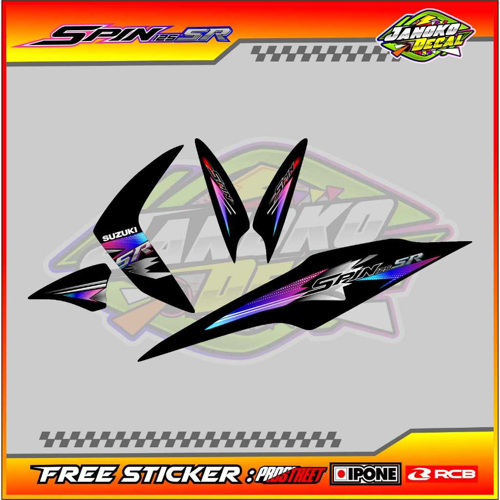 STRIPING VARIASI MOTOR SUZUKI SPIN 125 / STICKER LIST VARIASI SUZUKI SPIN 125