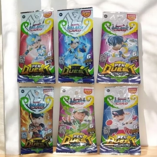 Monsta Galaxy Card/Kartu BoBoiBoy Beliung/Frostfire/Beliung SR/Sori/Beliung Super/Seri Pek Quest Adv