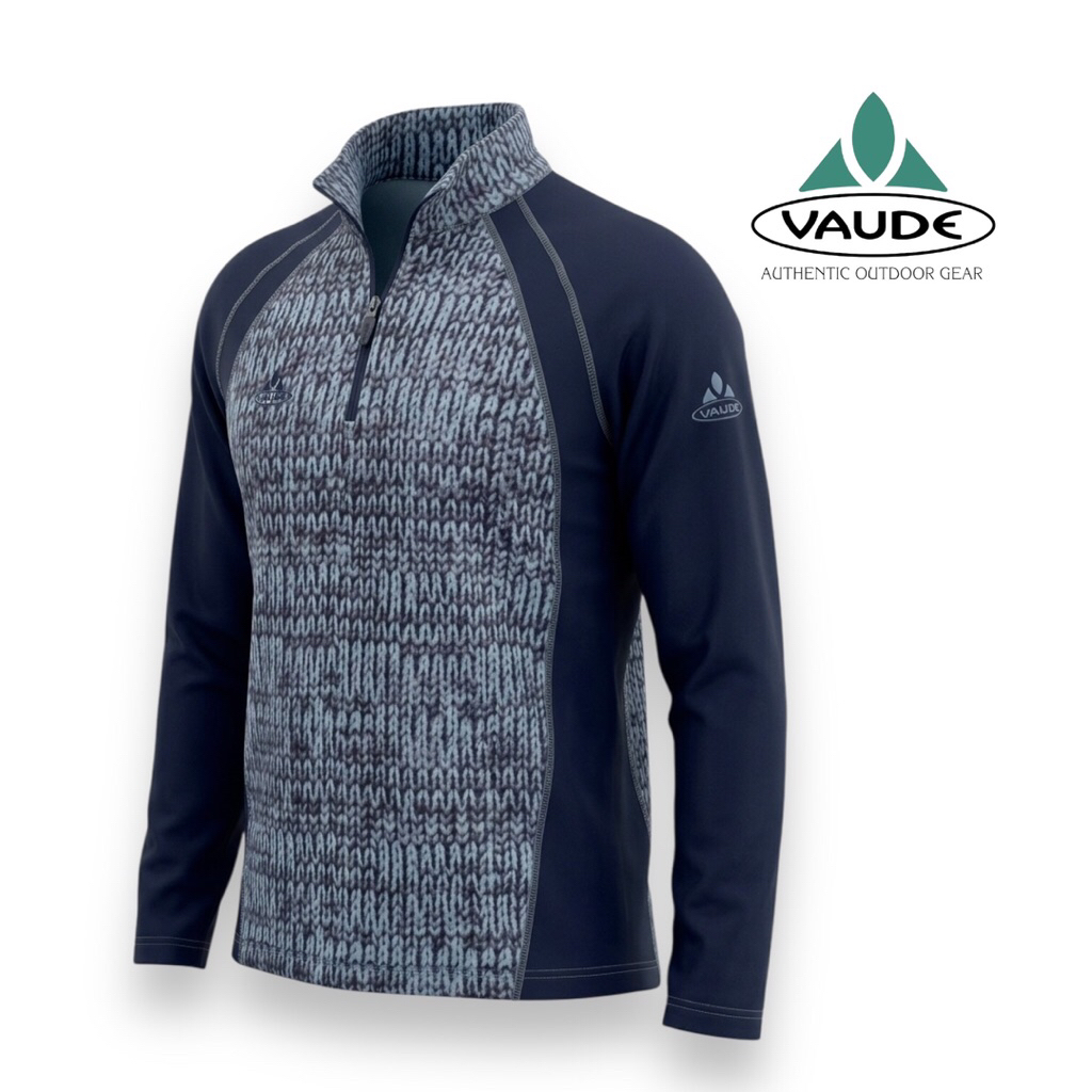 Vaude Outdoor Zip-up Tee Long Sleeve Trekking Jaket Mid Layering Hiking