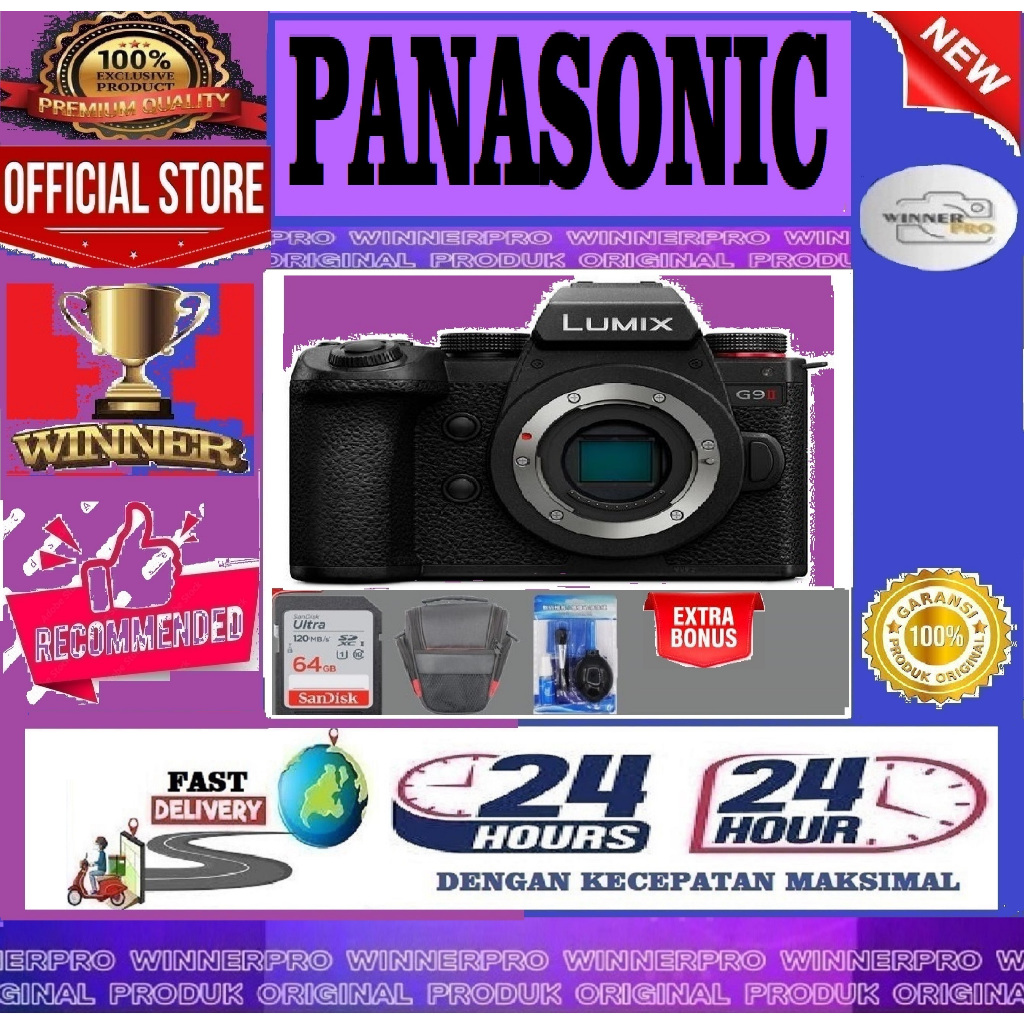 Panasonic Lumix G9 II Body Only Lumix DC-G9M2 G9 Mark 2 G9II