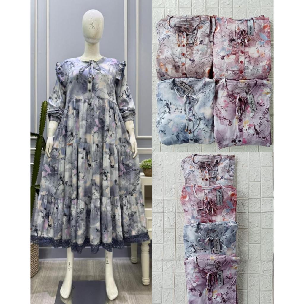 Gamis Salvina Rayon sublim Premium