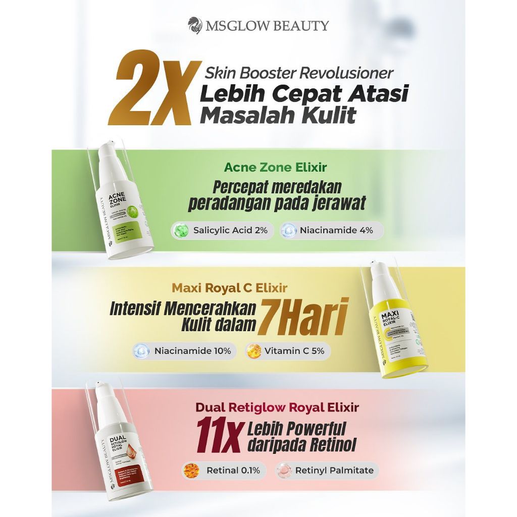 MS GLOW SKIN BOOSTER MS GLOW BOOSTER SERUM REVOLUSIONER