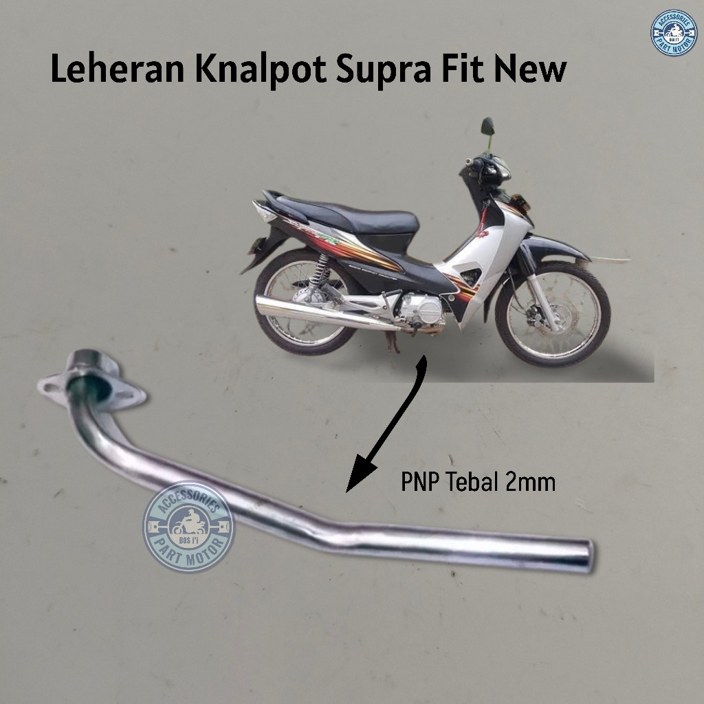 Leheran Knalpot Standar Ori Supra Fit New, Pengganti Leheran Yang Sudah Rusak Atau Keropos