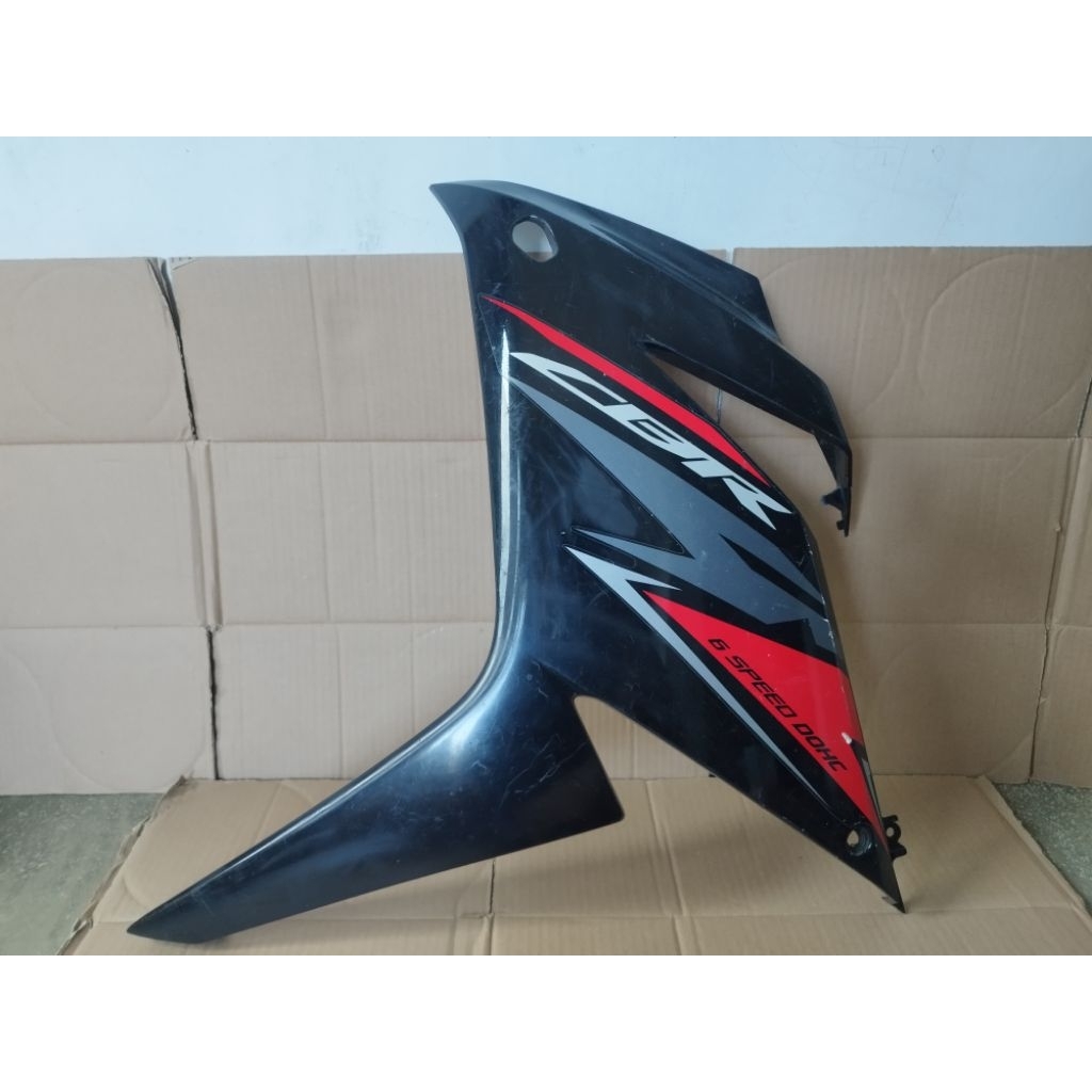 cover body samping fairing samping kiri hitam cbr150r k45n 2019 original copotan
