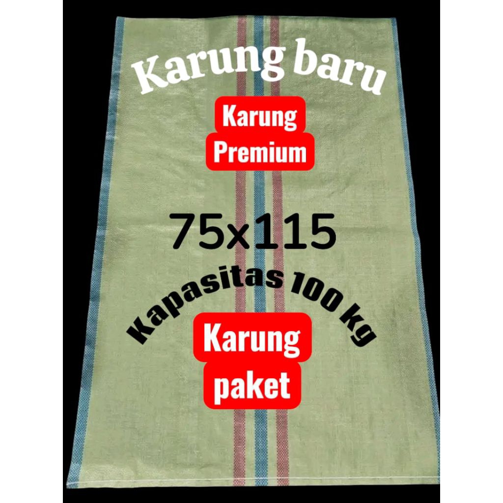 Karung  baru ukuran 75x115 karung paket