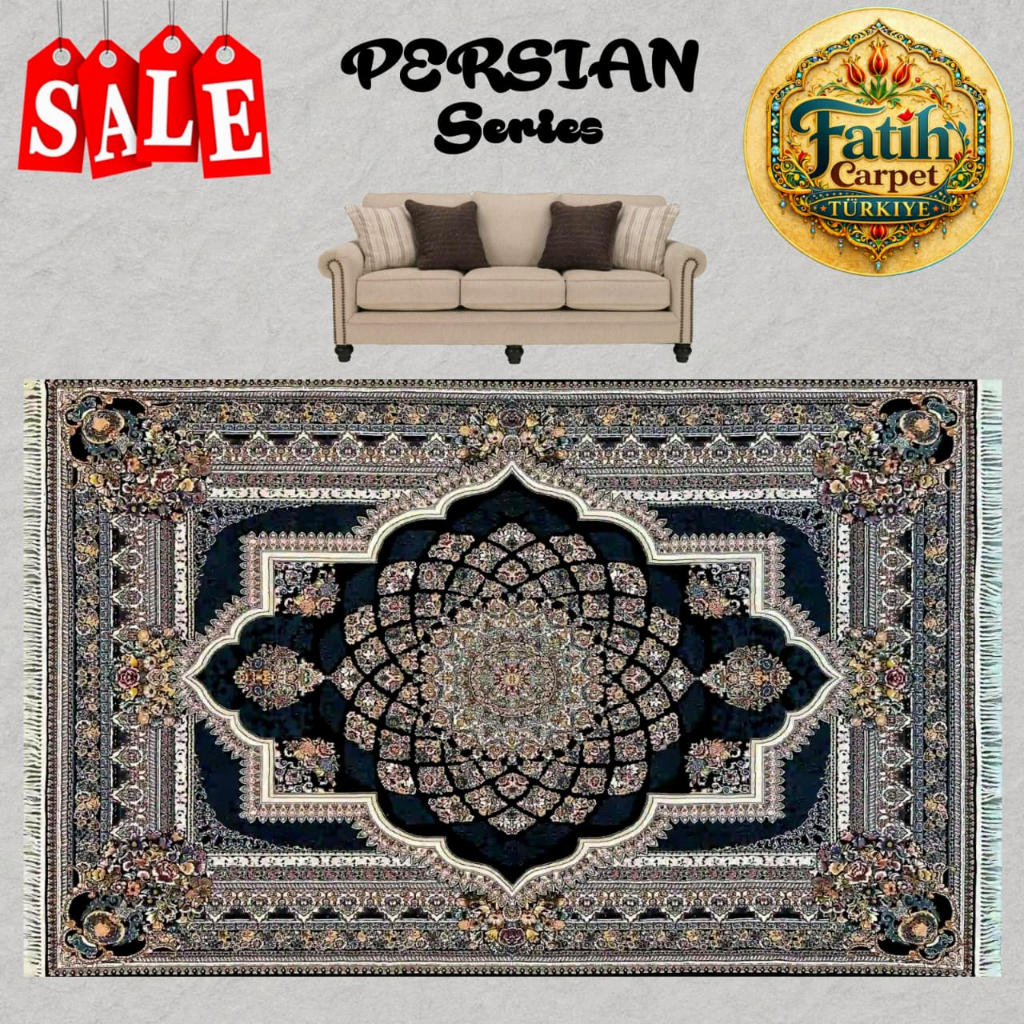 Karpet Premium Klasik Import Iran  - NAVY 1930