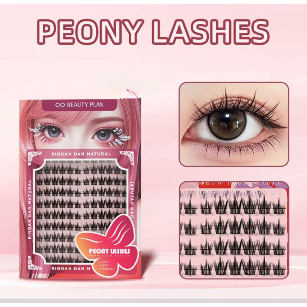 BEAUTY PLAN - Bulumata ringan natural - Peony Lashes - Rose - Lily