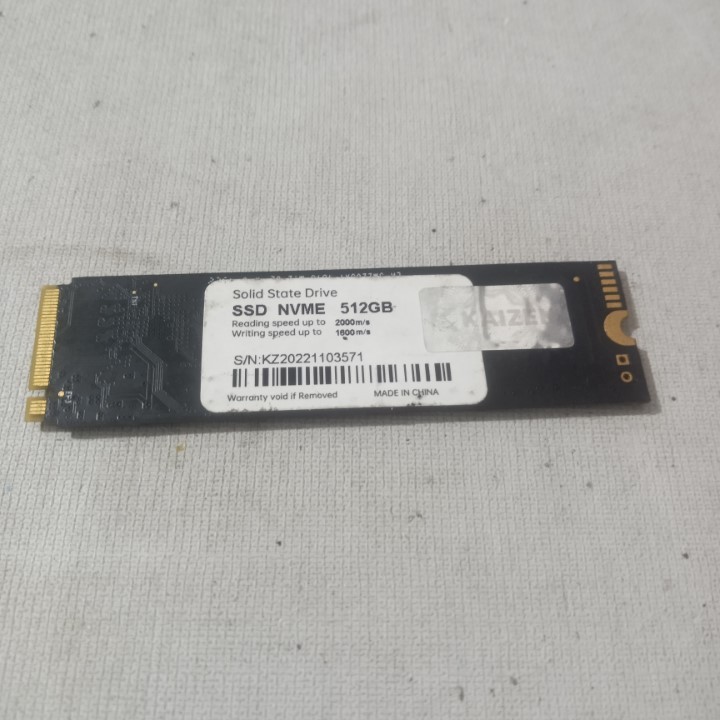SSD NVME 512 GB 512GB Second Bekas