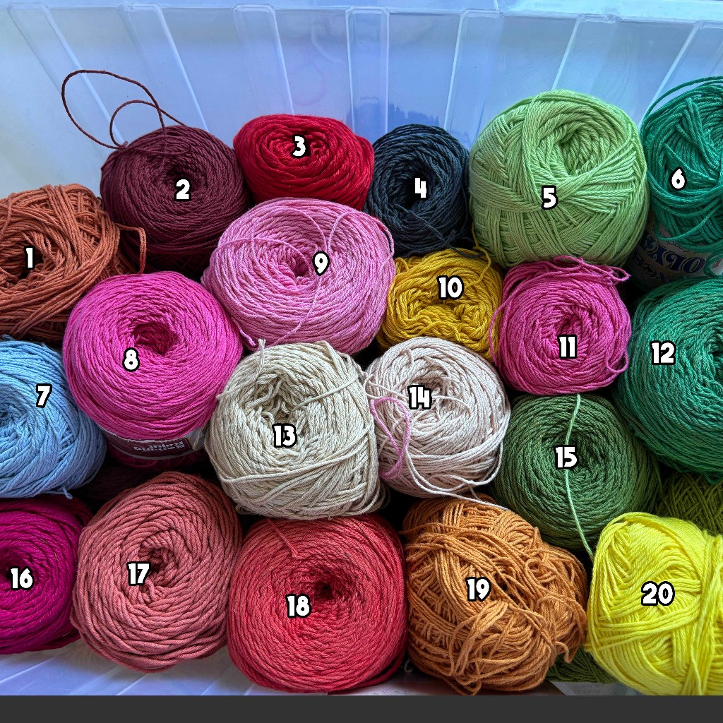 PreLoved Benang Rajut Katun Jual Murah