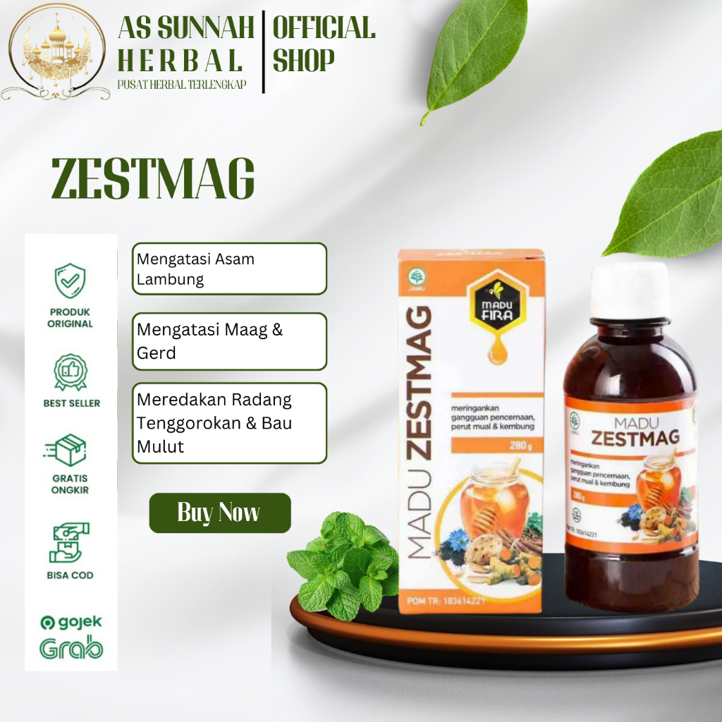 Madu Zestmag Asli Original 100% Obat Asam Lambung Madu Zetmag Madu Lambung