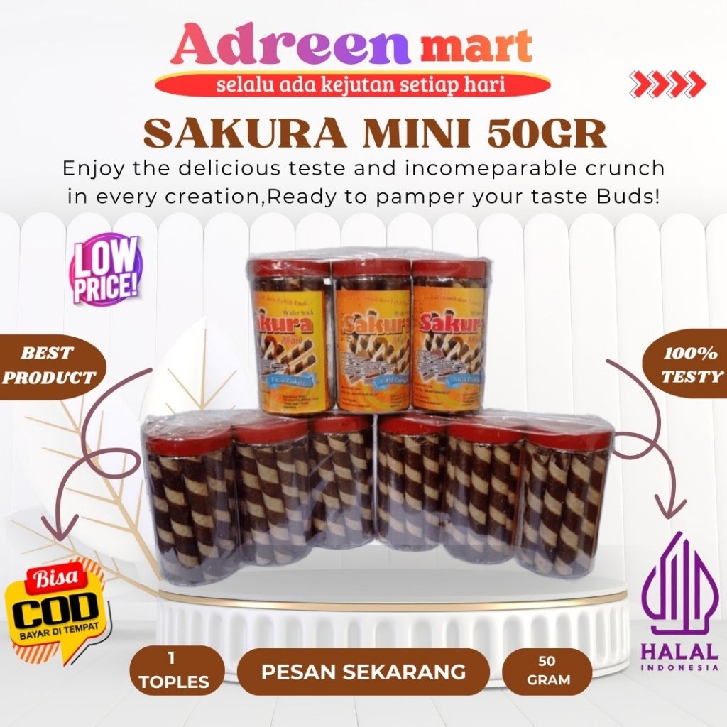SAKURA ASTOR WAFER STICK TOPLES MINI 50 GRAM