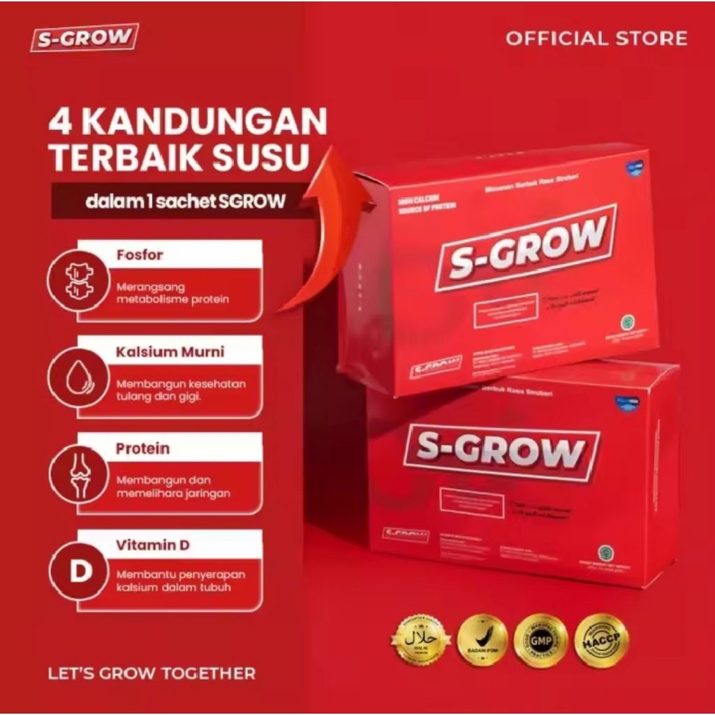 S-GROW 1 BOX – Susu Peninggi Badan Remaja & Dewasa Terbaik