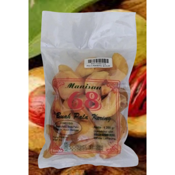 Manisan Buah Pala Kulit Kering Khas Lampung 68
