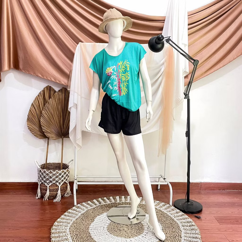 Baju Atasan Kaos Bambu Bali XL Kain Halus