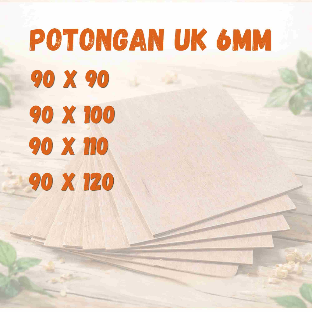 Potongan Triplek HALUS PRESISI Uk 6mm Mulai Dari 90cm | Kayu Semi Meranti