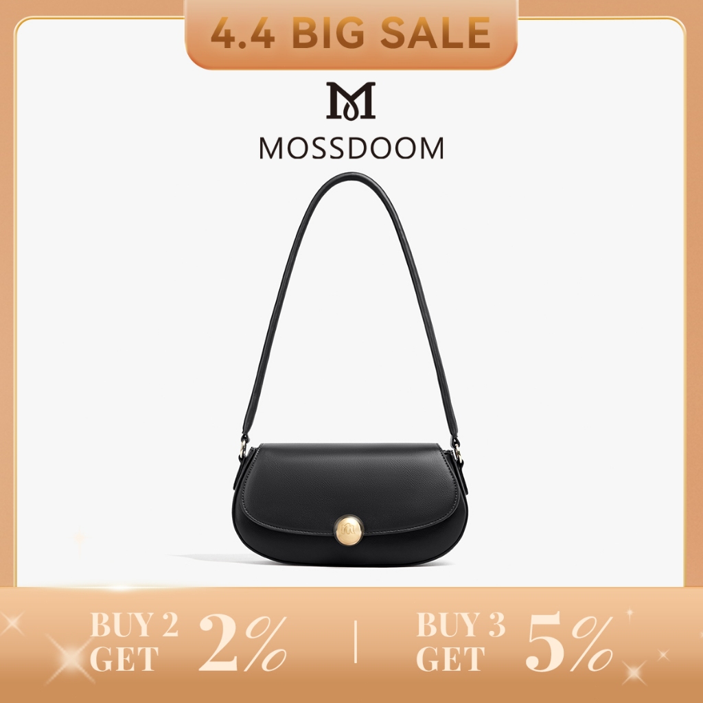 MOSSDOOM Celia Bag Golden Time Ramblings Designer Collection Tas Bahu  Tas Wanita Dengan Desain Gesp
