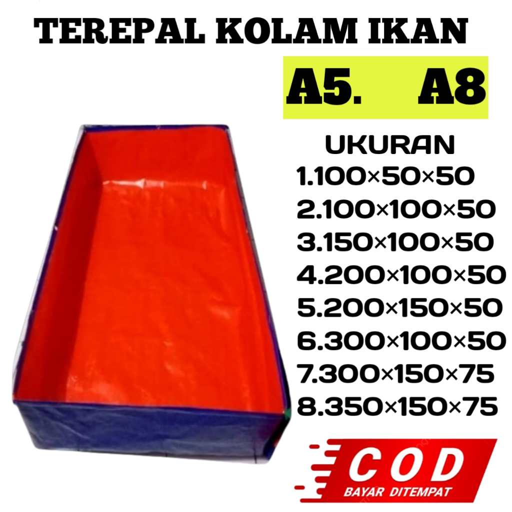 TERPAL KOLAM IKAN ANTI BOCOR KUAT BERKUALITAS