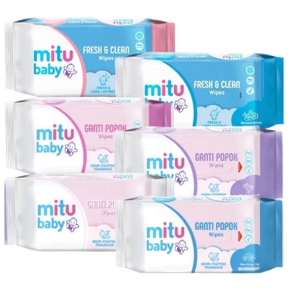 MITU Baby Tisu basah 50 Sheet [ BELI 1 GRATIS 1] PROMO / MITU Baby Tissue Basah 2x50 Sheet / Mitu Ba