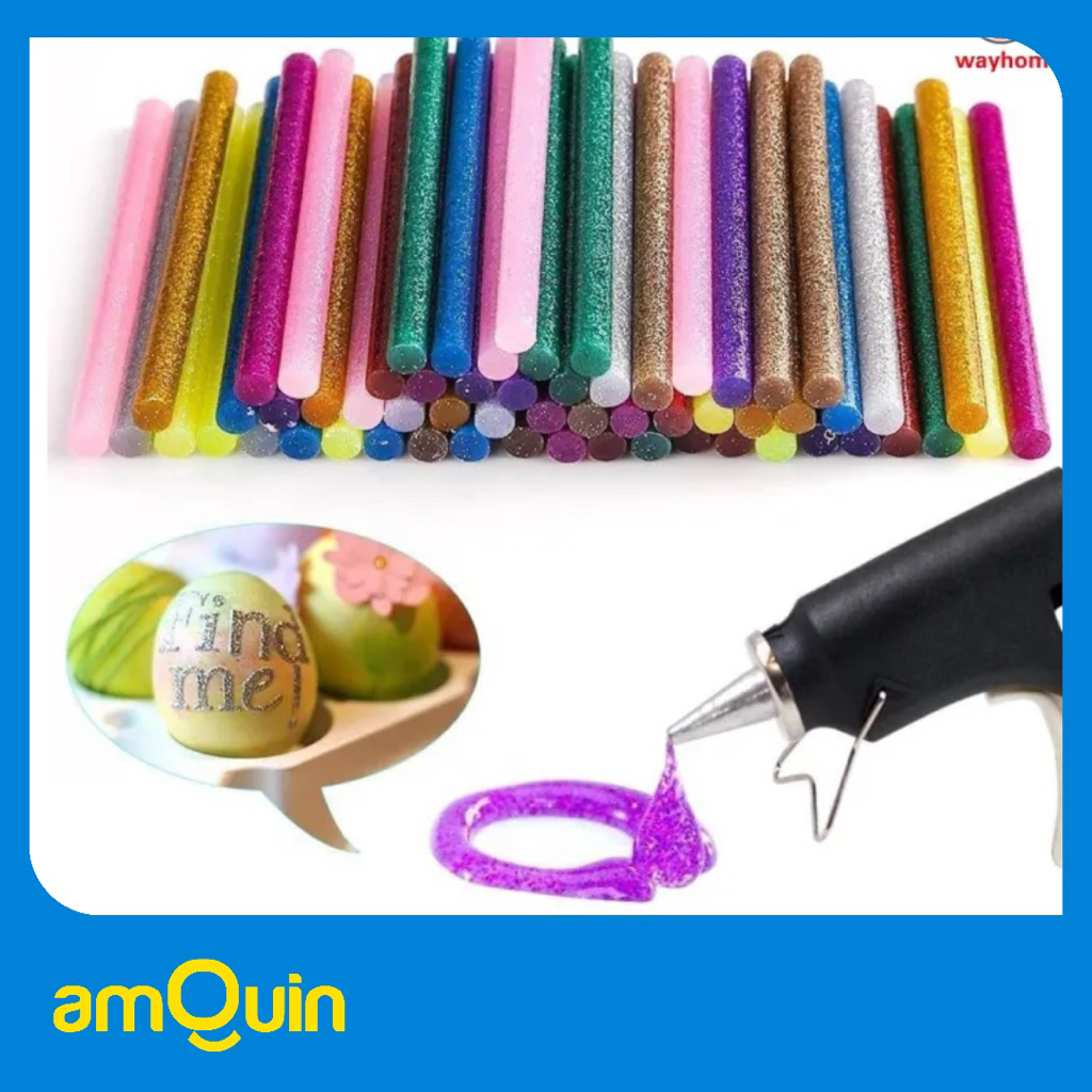 Glitter Refill Lem Tembak Warna Warni Lem Lilin Bakar Besar Kecil